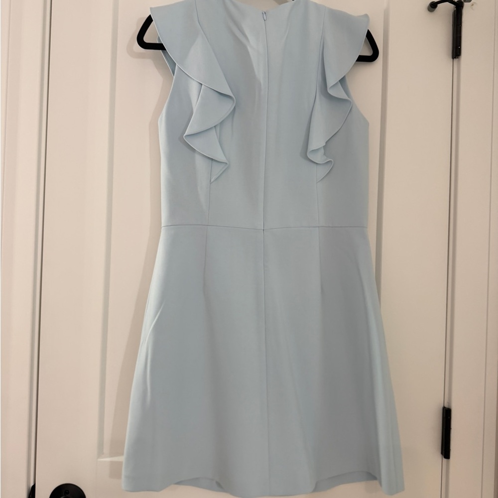French Connection Light Blue Ruffle Mini Dress - Picture 3 of 3